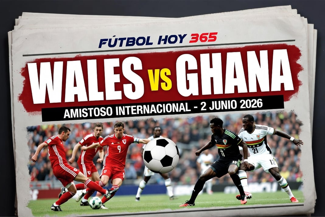 Wales vs Ghana Amistoso Internacional 2 Junio 2026
