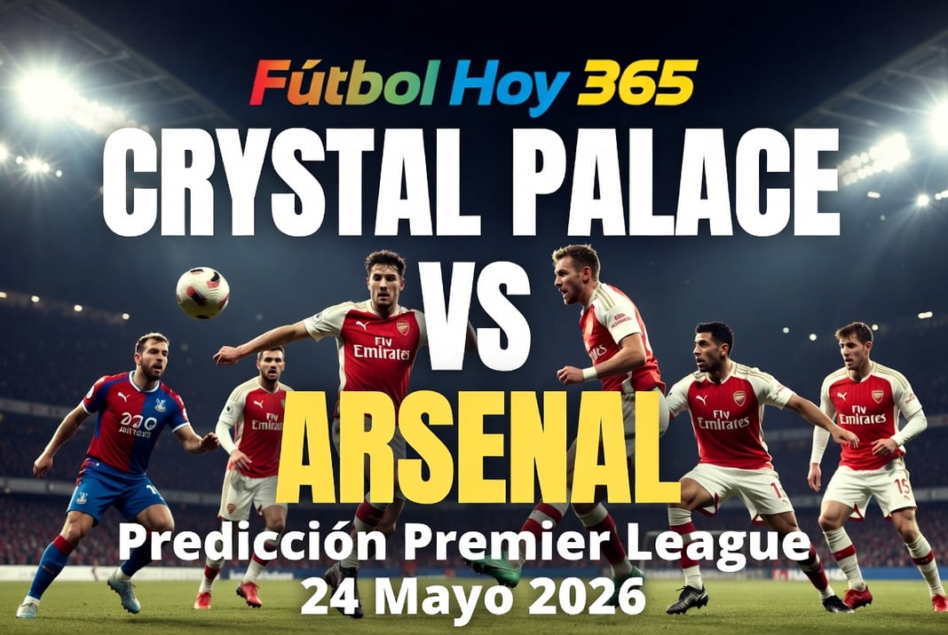Crystal Palace vs Arsenal Prediccion Premier League 24 Mayo 2026