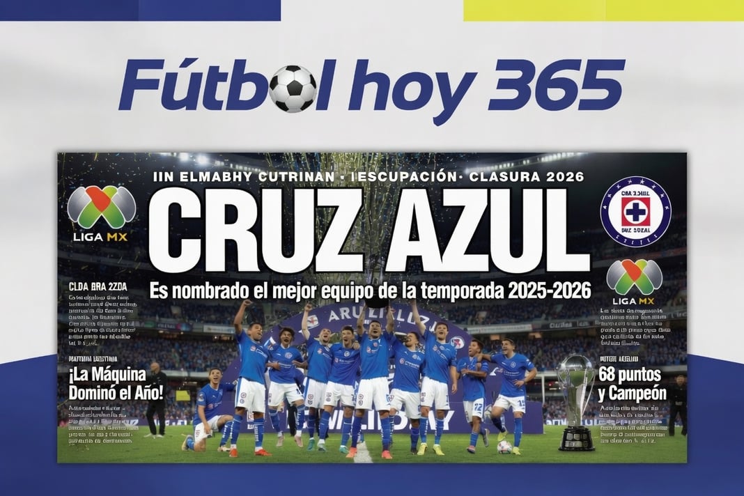 Cruz Azul es nombrado el mejor equipo de la temporada 2025-2026 en Liga MX