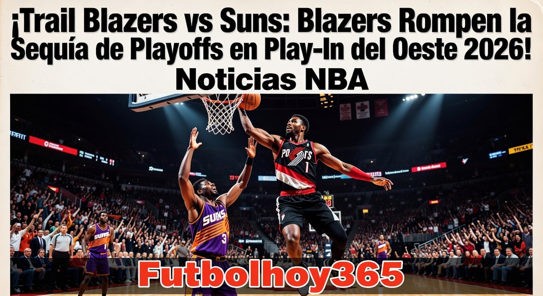 Trail Blazers vs Suns: Blazers buscan romper sequía de playoffs en play-in del Oeste 2026