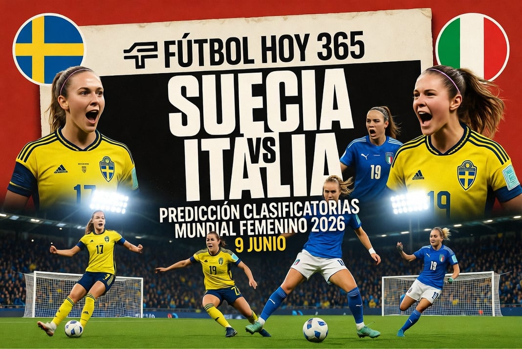 Suecia vs Italia Prediccion Clasificatorias Mundial Femenino 2026 9 Junio