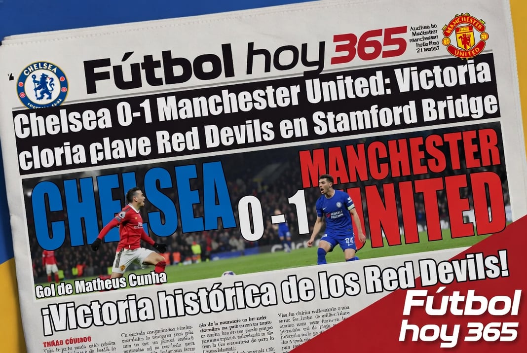 Chelsea 0-1 Manchester United Victoria clave para los Red Devils en Stamford Bridge