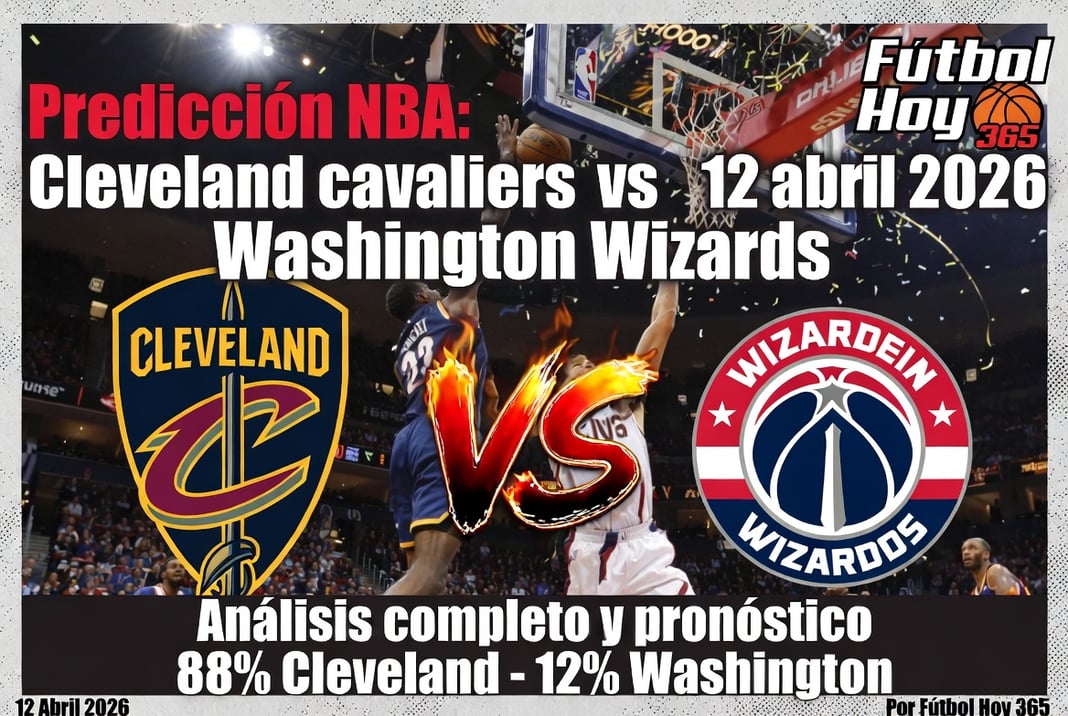 Predicción NBA Cleveland Cavaliers vs Washington Wizards 12 abril 2026
