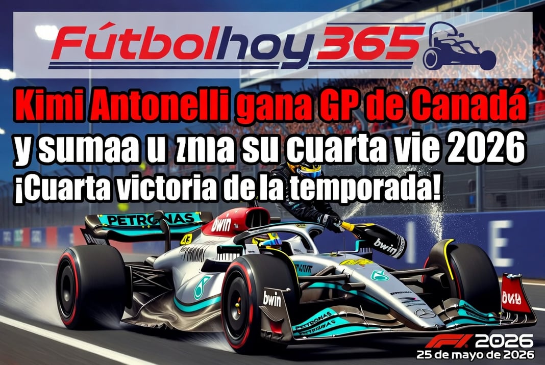 Kimi Antonelli gana GP de Canadá y suma su cuarta victoria en 2026