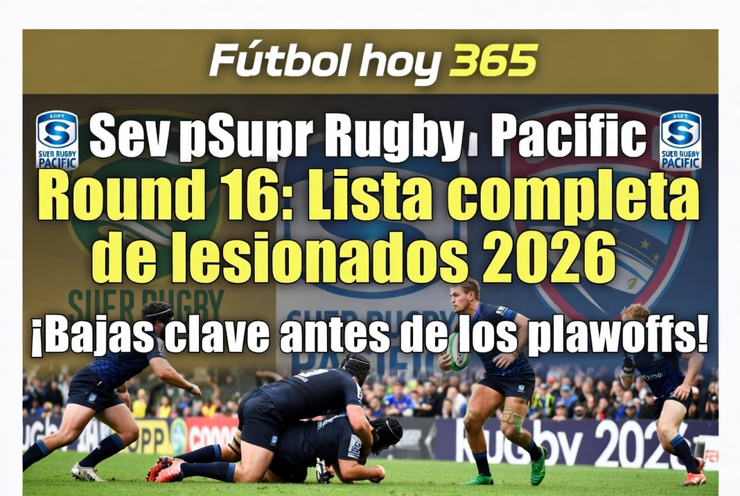 Super Rugby Pacific Round 16 Lista completa de lesionados 2026