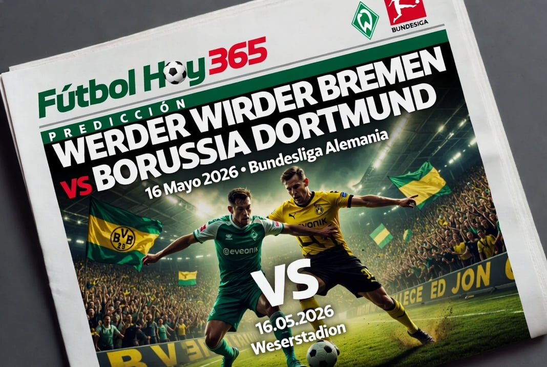 Prediccion Werder Bremen vs Borussia Dortmund 16 Mayo 2026 Bundesliga
