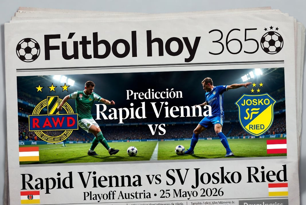 Predicción Rapid Vienna vs SV Josko Ried Playoff Austria 25 Mayo 2026