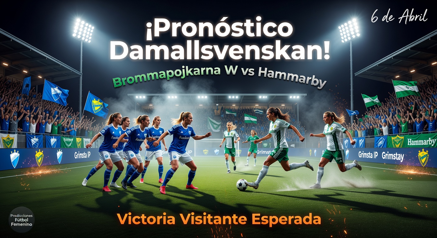 Brommapojkarna W vs Hammarby Pronóstico / Prediction