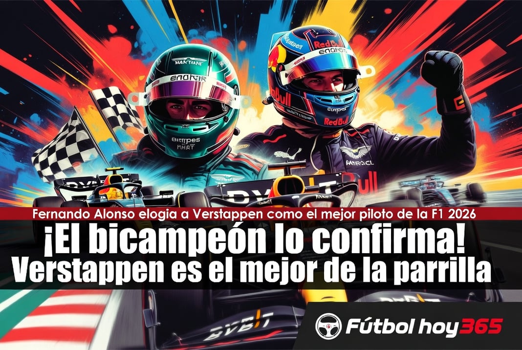 Fernando Alonso elogia a Verstappen como el mejor piloto de la F1 2026