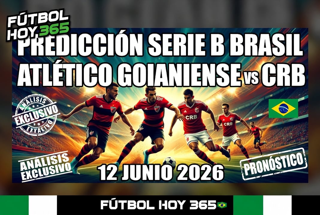 predicción Serie B Brasil Atlético Goianiense vs CRB 12 Junio 2026