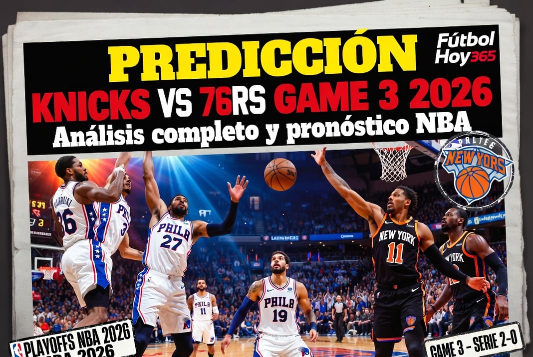 Predicción Knicks vs 76ers Game 3 2026 Análisis completo y pronóstico NBA