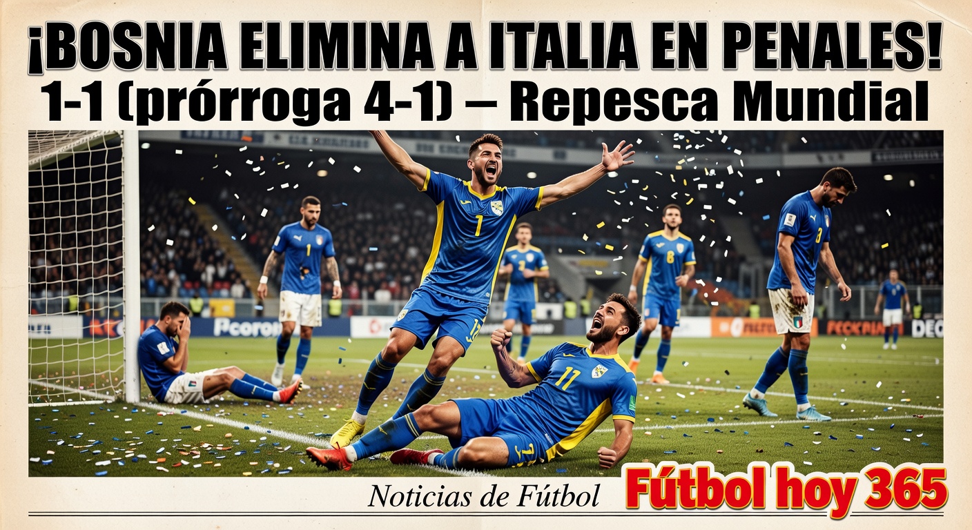 Italy Crushed in World Cup Play-Off by Bosnia on Penalties