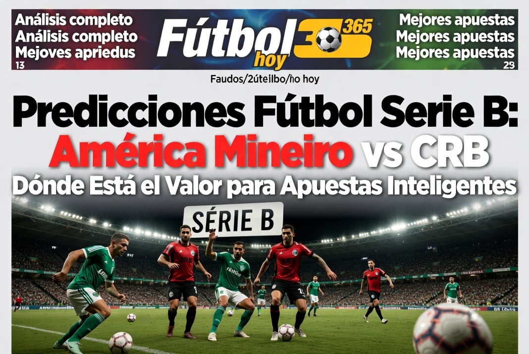 Predicciones Fútbol Serie B América Mineiro vs CRB - Dónde Está el Valor para Apuestas Inteligentes