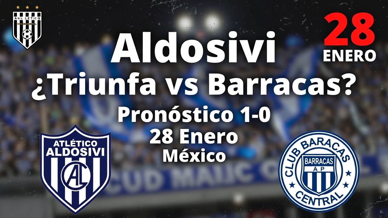 Aldosivi ¿Triunfa vs Barracas Pronóstico 1-0 28 Enero México
