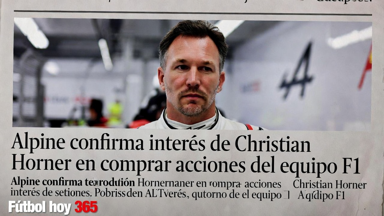 Alpine confirma interés de Christian Horner en comprar acciones del equipo F1