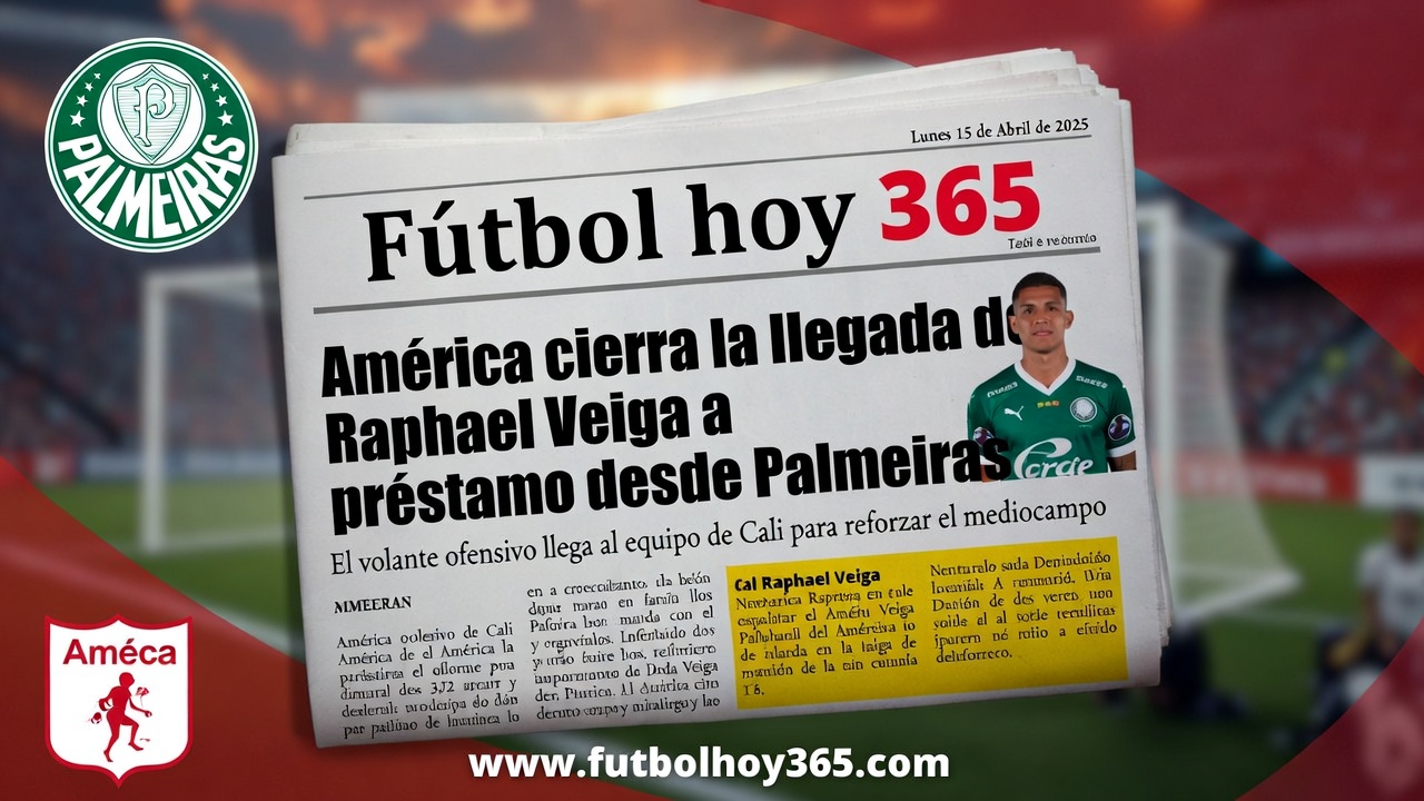 América Cierra Fichaje de Raphael Veiga de Palmeiras en Préstamo