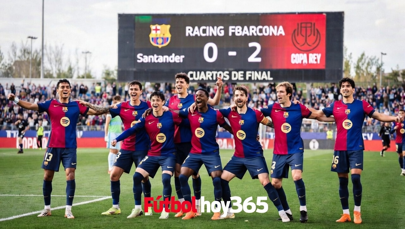 Barcelona 2-0 Racing Avanza a Cuartos de Copa del Rey