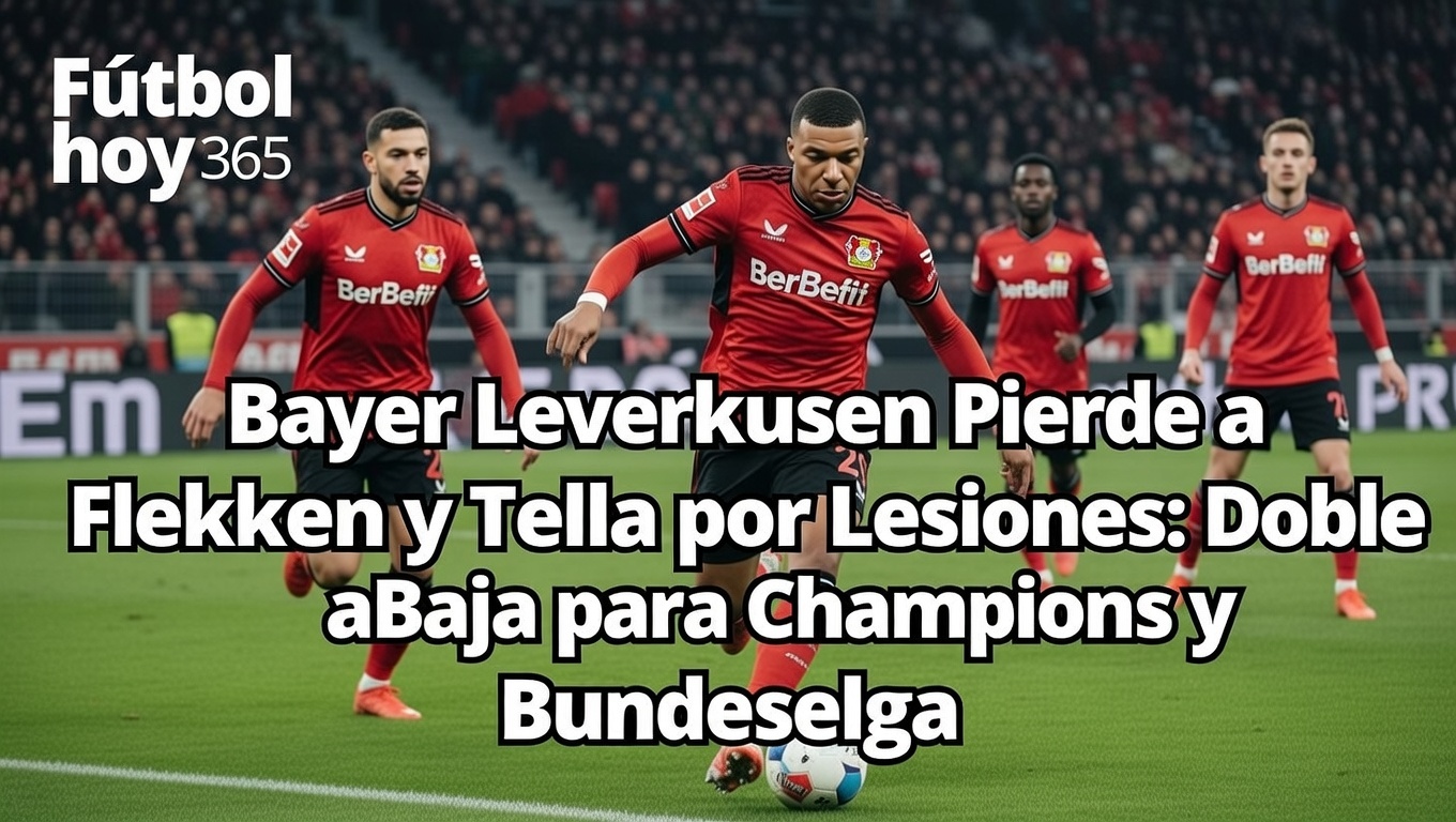Bayer Leverkusen Lesiones de Flekken y Tella, Baja en Champions