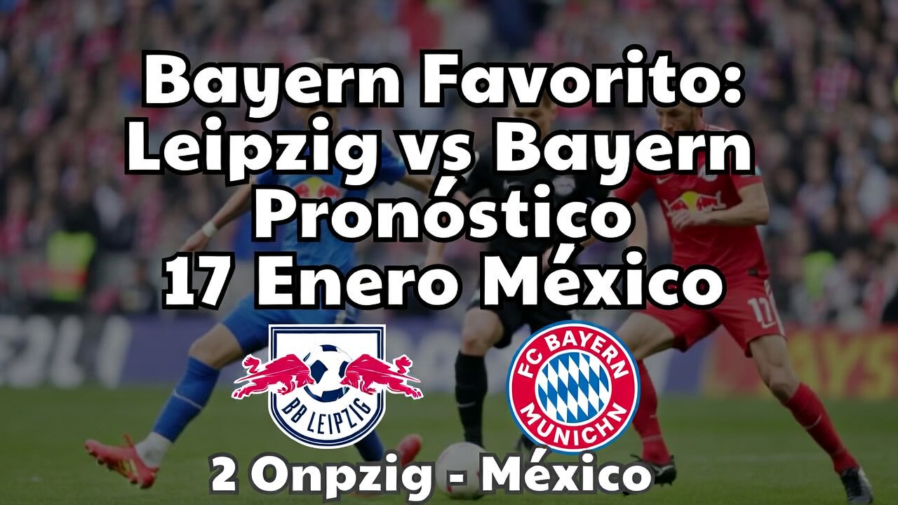 Bayern Favorito Leipzig vs Bayern Pronóstico 17 Enero México