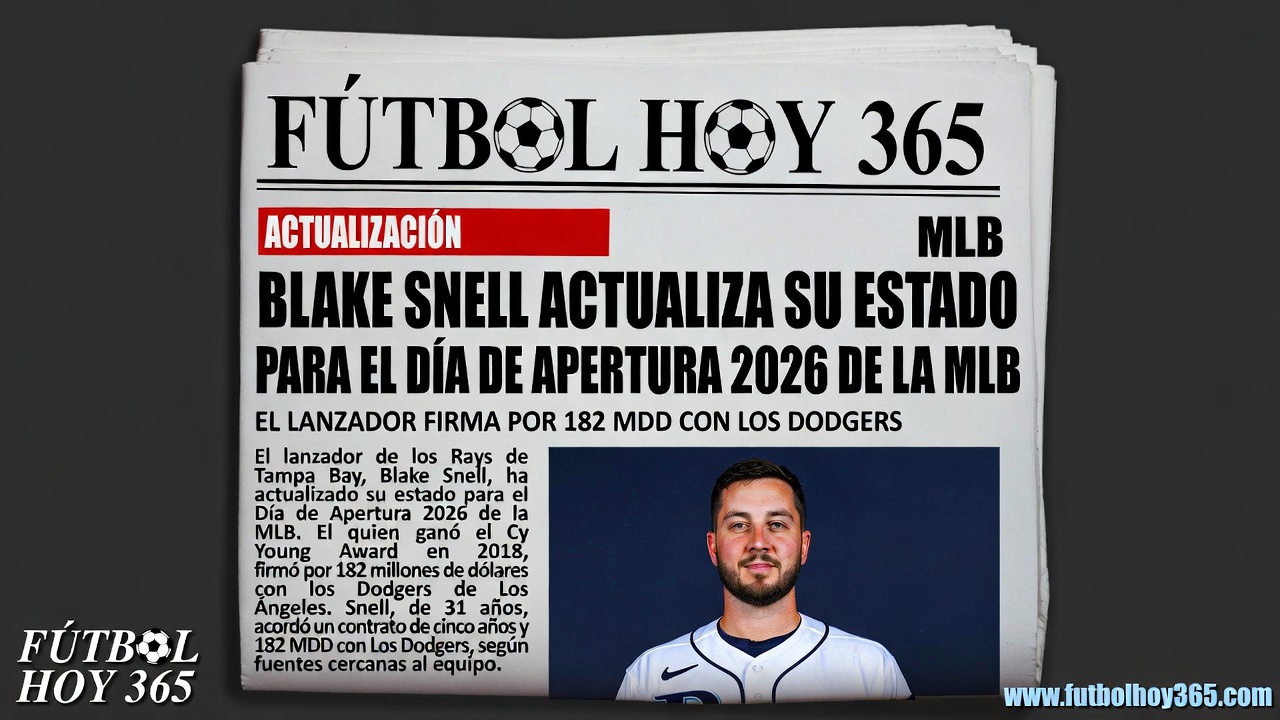 Blake Snell Actualiza su Estado para el Opening Day 2026 con Dodgers