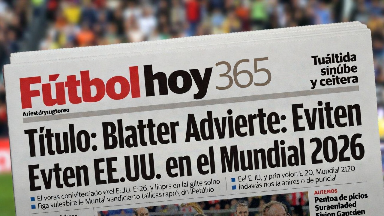 Blatter Advierte Eviten EE.UU. en el Mundial 2026