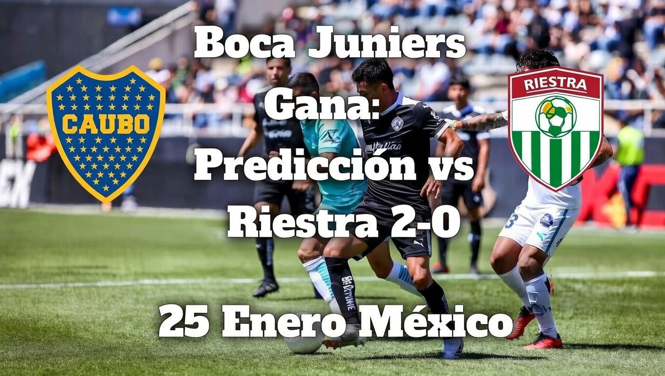 Boca Juniors Gana Predicción vs Riestra 2-0 25 Enero México