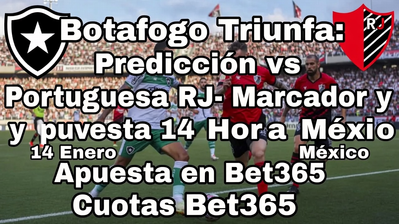 Botafogo Triunfa Predicción vs Portuguesa RJ - Marcador y Apuestas 14 Enero Hora México