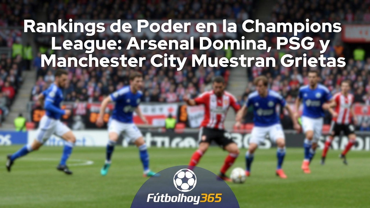 Champions League Rankings Arsenal lidera, PSG y City en crisis