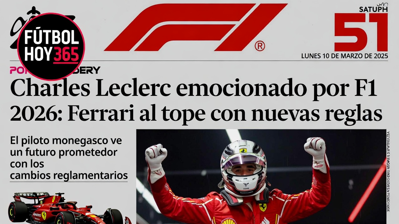 Charles Leclerc emocionado por F1 2026 Ferrari al tope con nuevas reglas