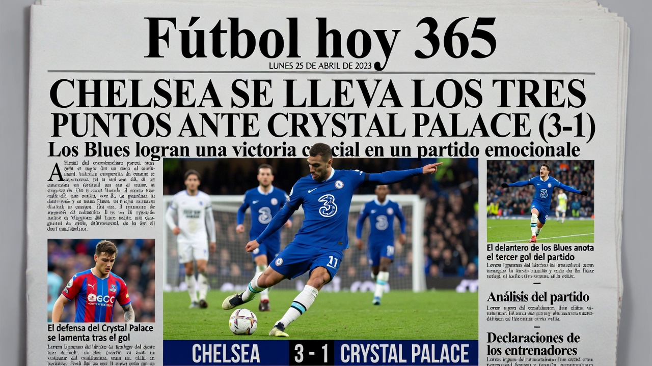 Chelsea vence 3-1 al Crystal Palace y entra al top 4 de Premier League