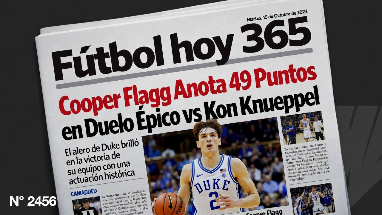 Cooper Flagg Anota 49 Puntos en Duelo Épico vs Kon Knueppel