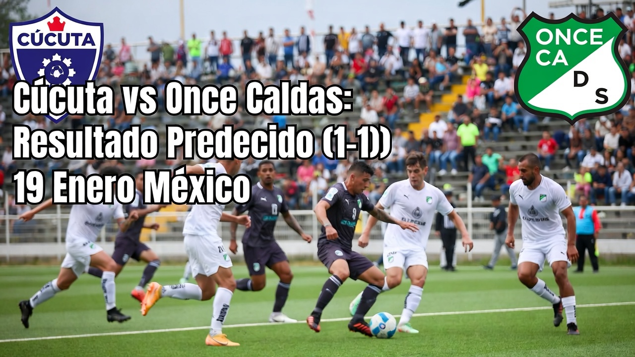 Cúcuta vs Once Caldas Resultado Predecido (1-1) 19 Enero México