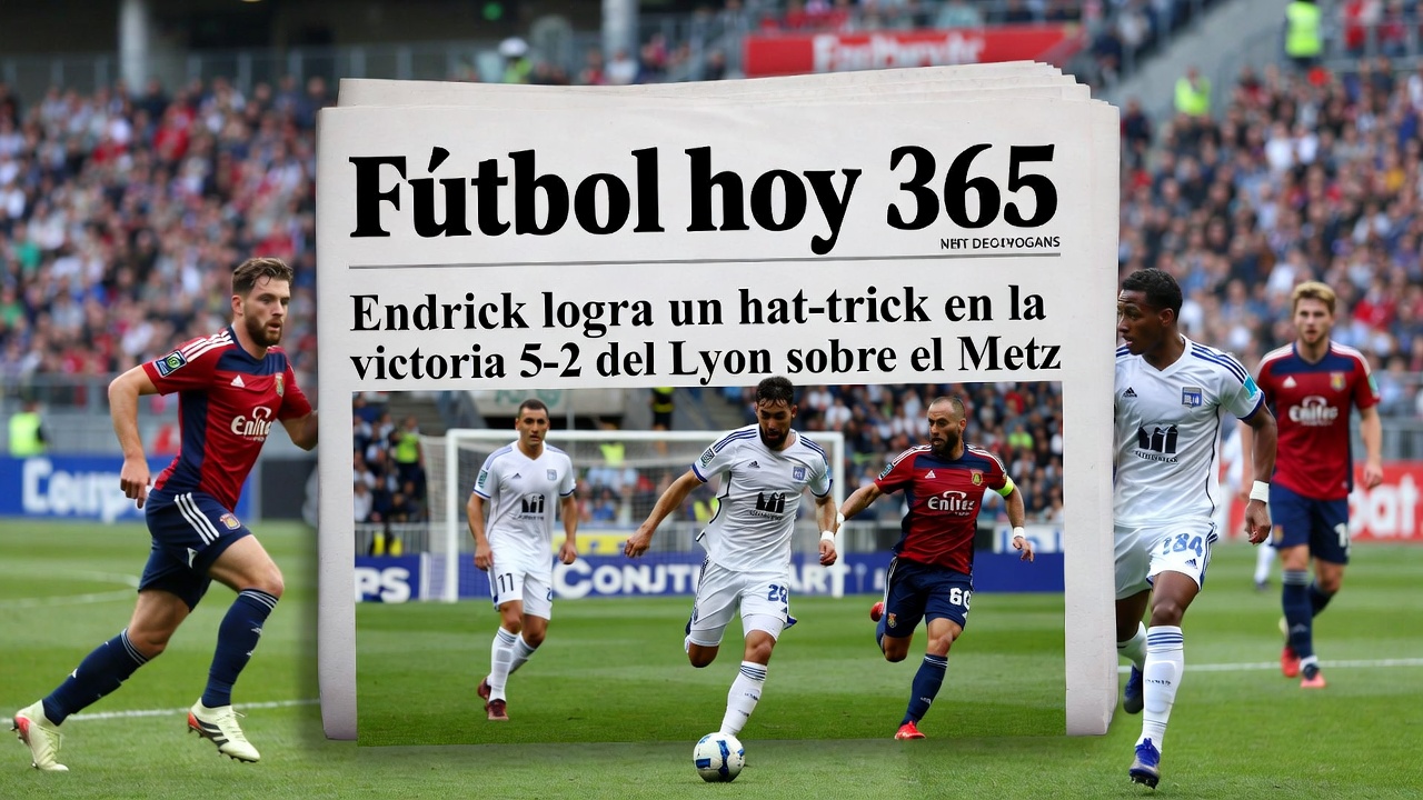 Endrick brilla con hat-trick en victoria 5-2 del Lyon vs Metz
