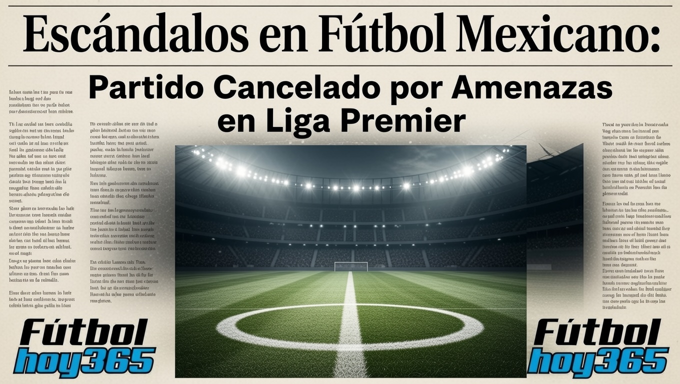 Escándalos en Fútbol Mexicano Partido Cancelado por Amenazas en Liga Premier