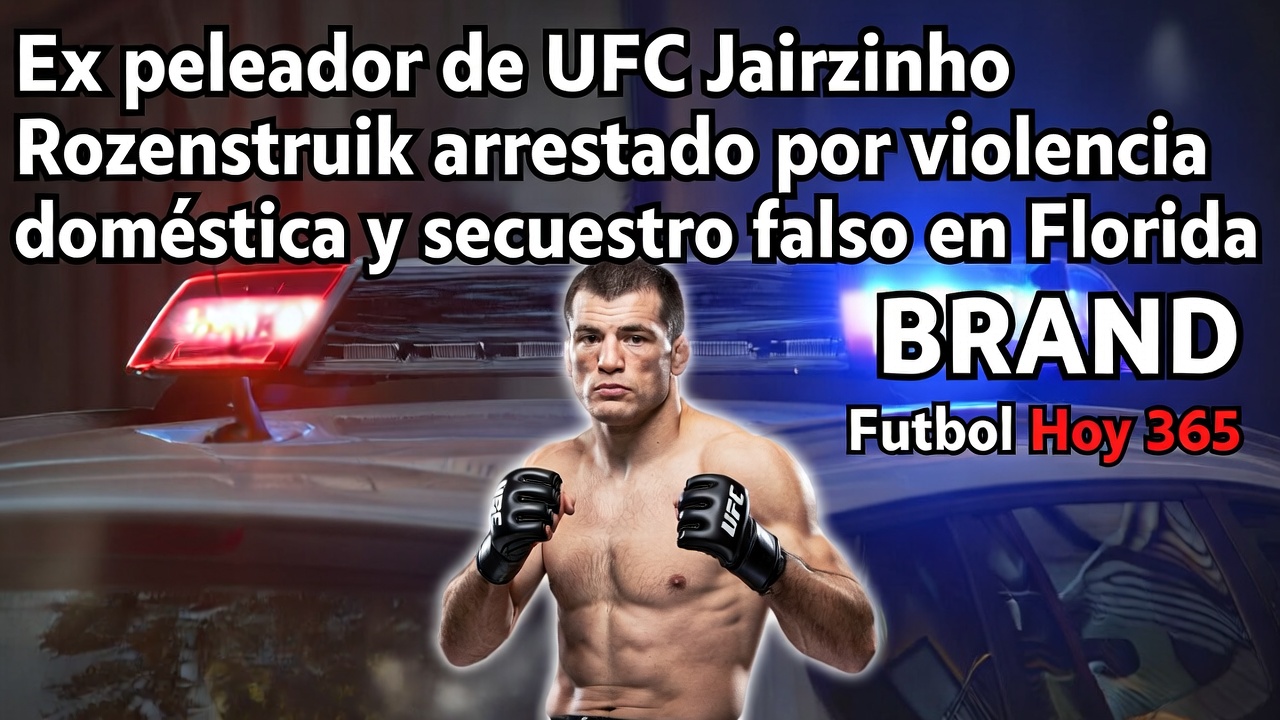 Ex UFC Jairzinho Rozenstruik arrestado por violencia doméstica en Florida