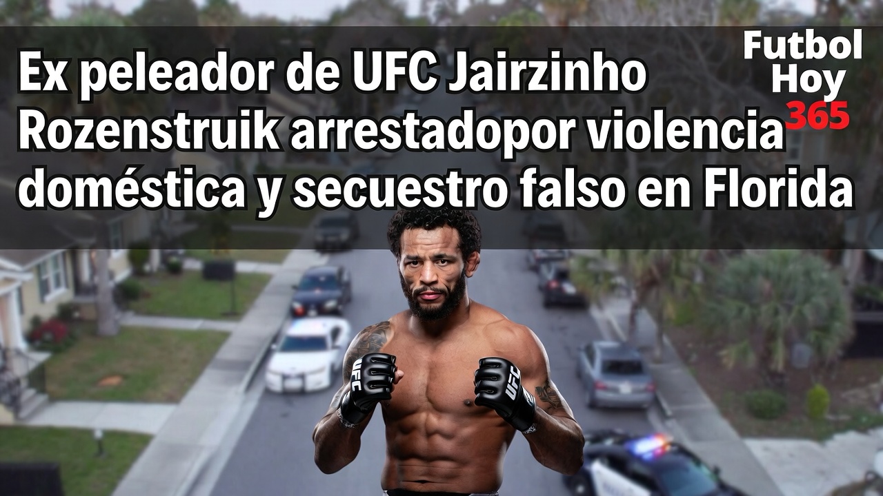 Ex UFC Jairzinho Rozenstruik arrestado por violencia doméstica en Florida