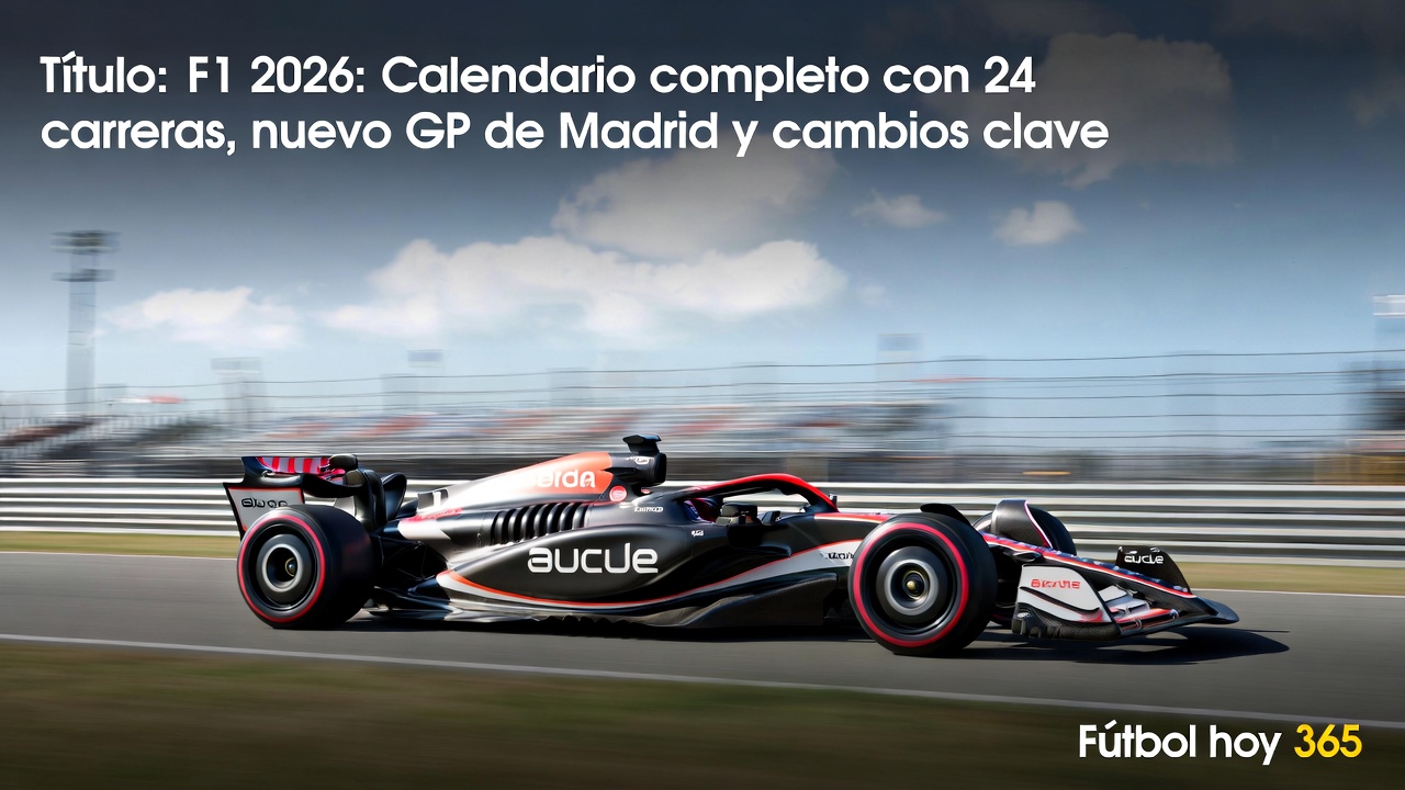 F1 2026 Calendario completo con 24 carreras y GP de Madrid