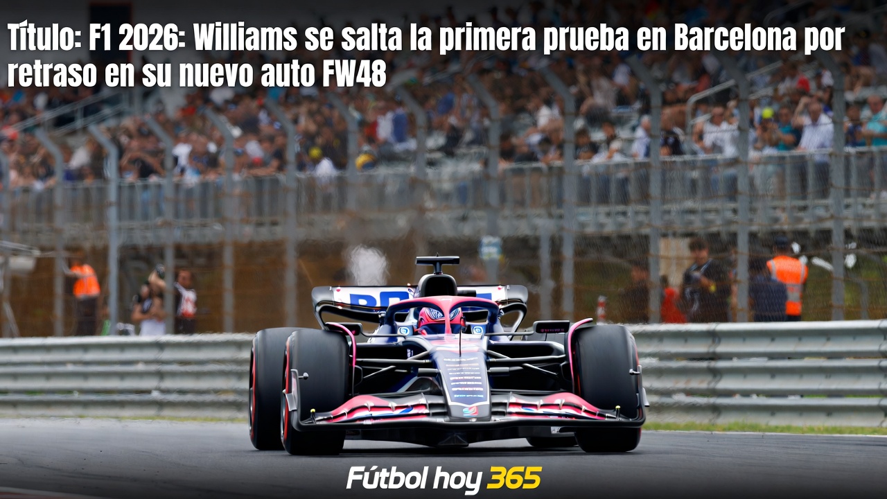 F1 2026 Williams se salta prueba Barcelona por retraso en FW48