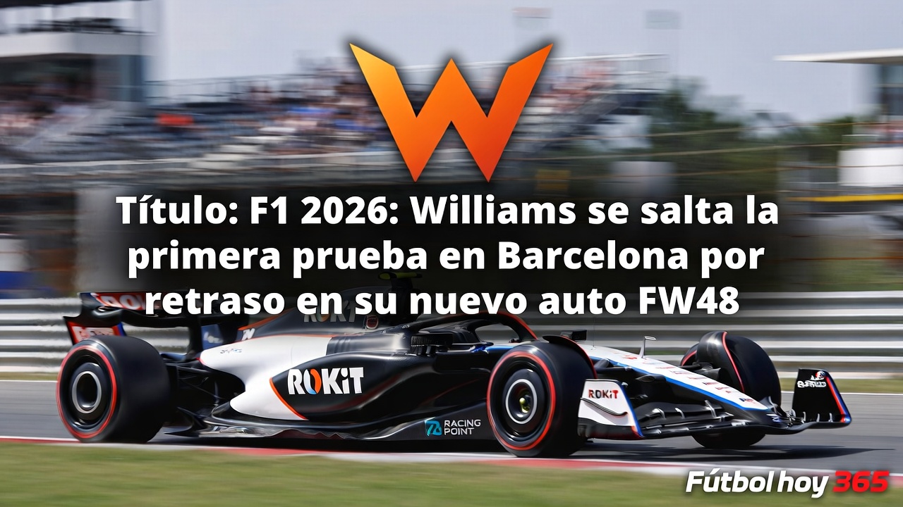 F1 2026 Williams se salta prueba Barcelona por retraso en FW48