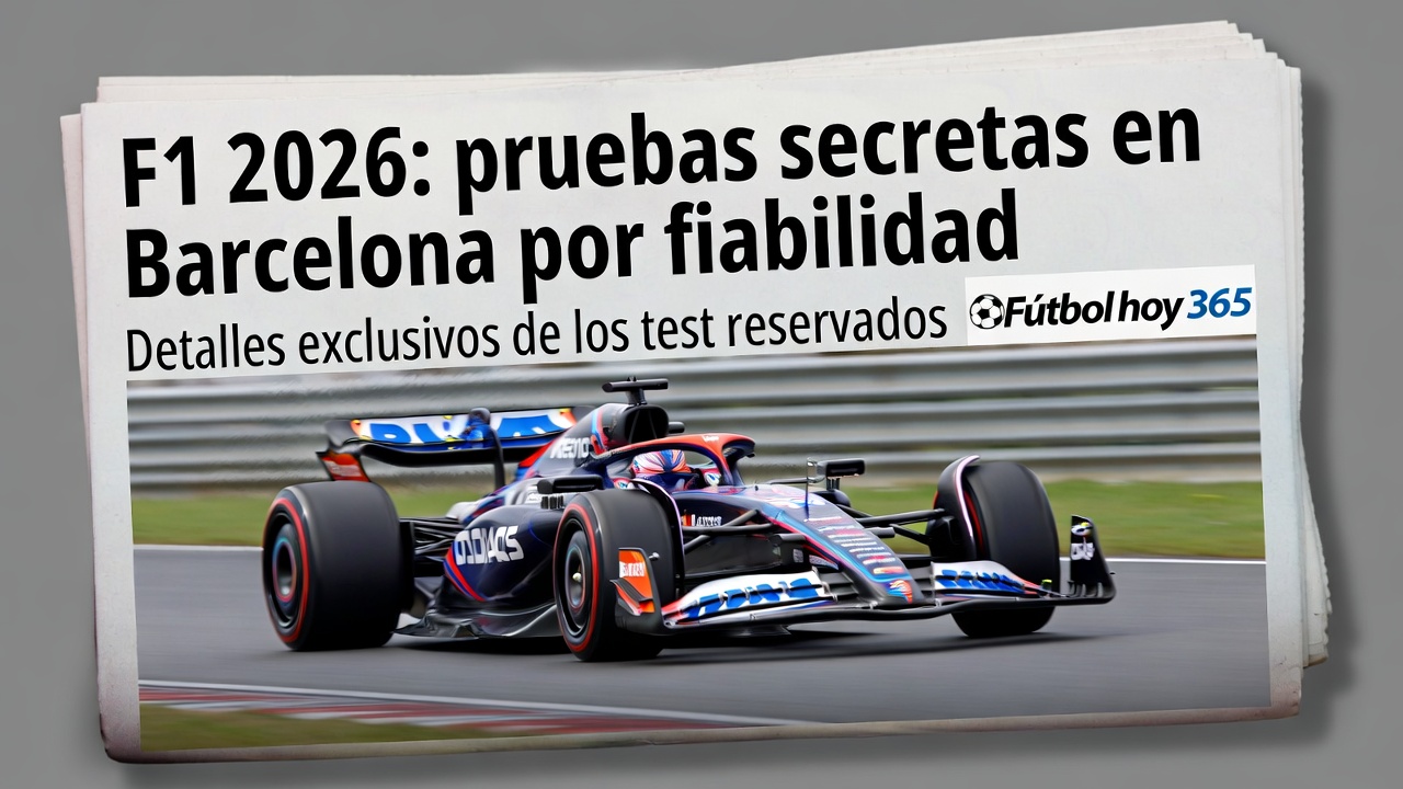 F1 2026 pruebas secretas en Barcelona por fiabilidad
