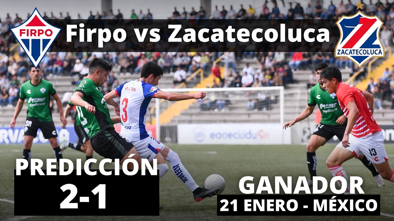 Firpo vs Zacatecoluca Pronóstico 2-1 y Ganador 21 Enero México