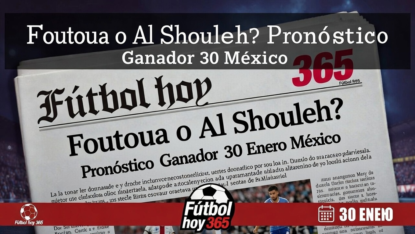 Foutoua o Al Shouleh Pronóstico Ganador 30 Enero México