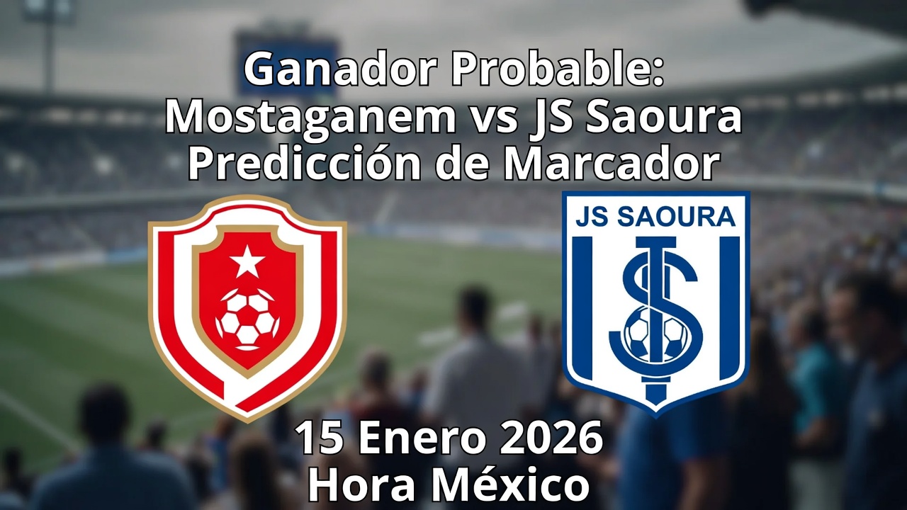 Ganador Probable Mostaganem vs JS Saoura - Predicción de Marcador 15 Enero 2026 Hora México