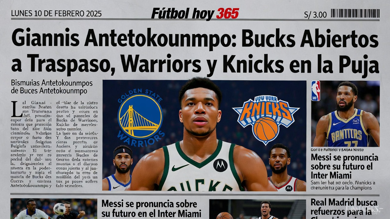 Giannis Antetokounmpo Bucks Abiertos a Traspaso, Warriors y Knicks en la Puja
