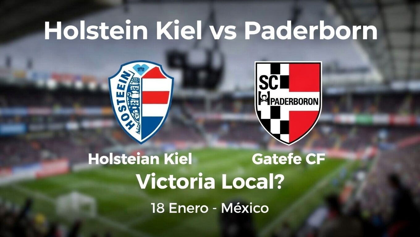 Holstein Kiel vs Paderborn ¿Victoria Local 18 Enero México
