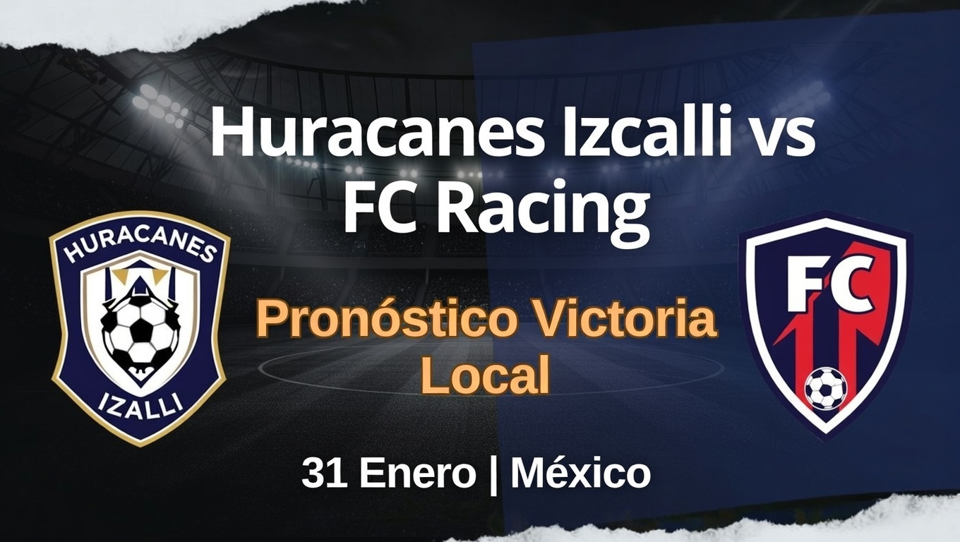 Huracanes Izcalli vs FC Racing Pronóstico Victoria Local 31 Enero México