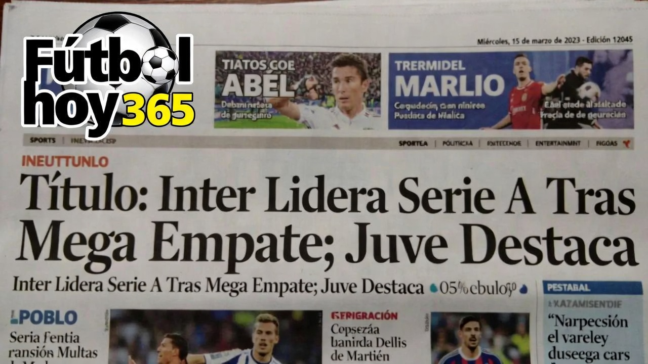 Inter Lidera Serie A Tras Mega Empate; Juve Destaca