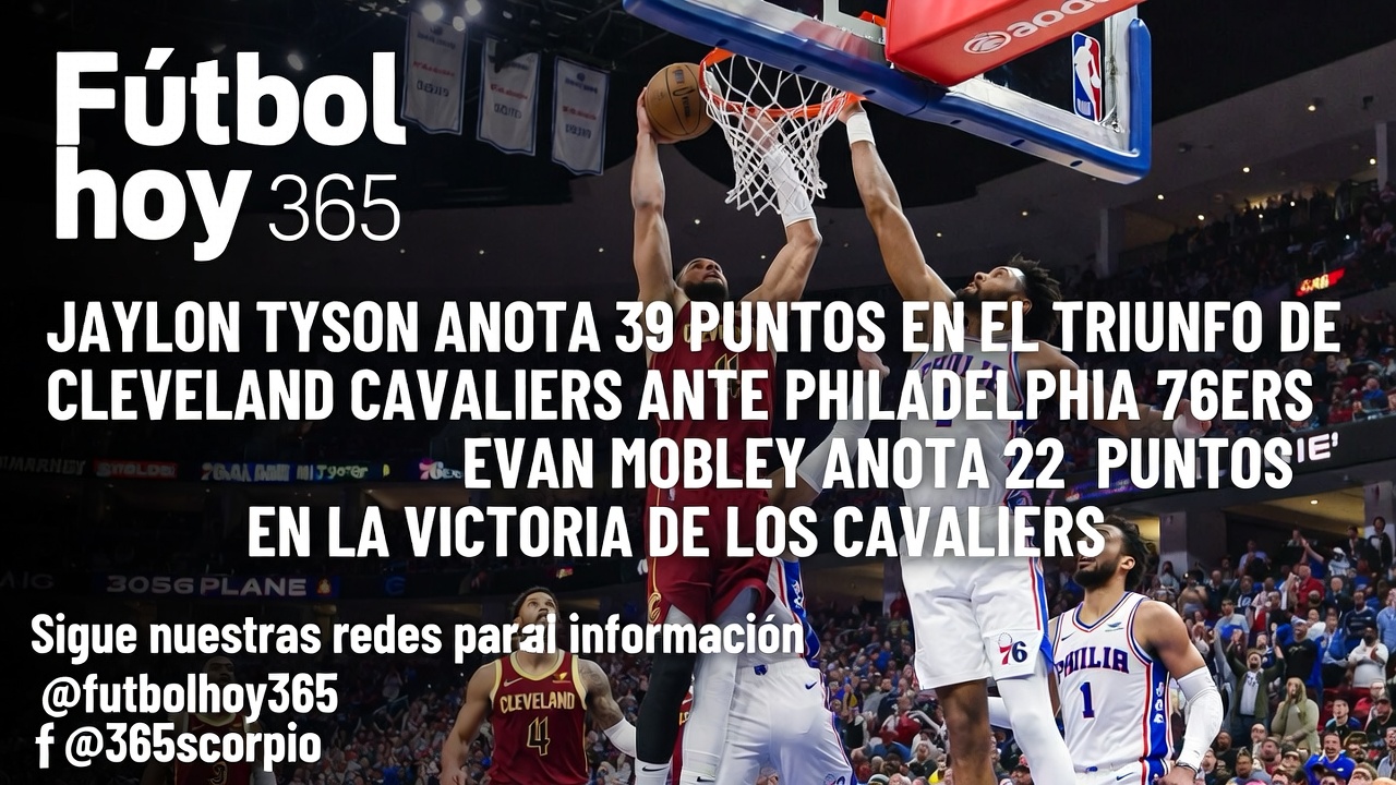 Jaylon Tyson 39 Puntos en Victoria de Cavaliers sobre 76ers