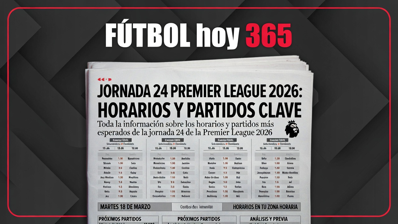 Jornada 24 Premier League 2026 Horarios y Partidos Clave