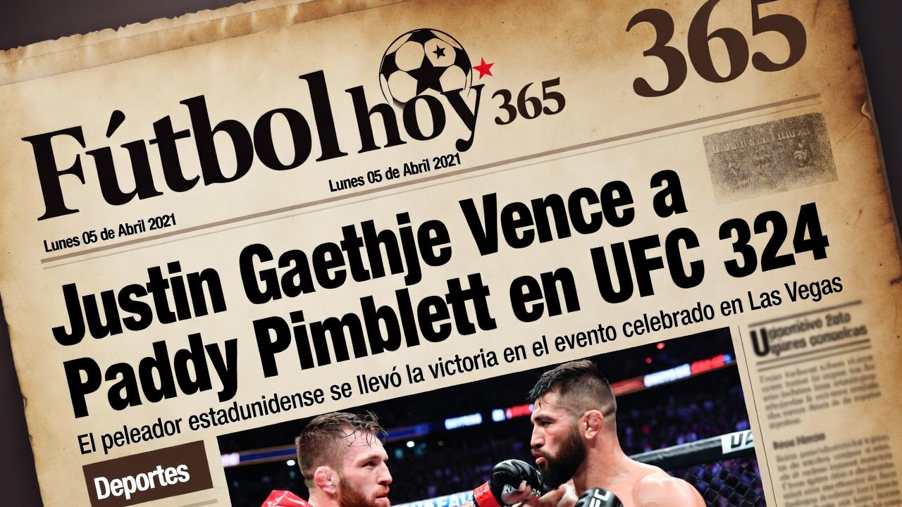 Justin Gaethje Vence a Paddy Pimblett en UFC 324